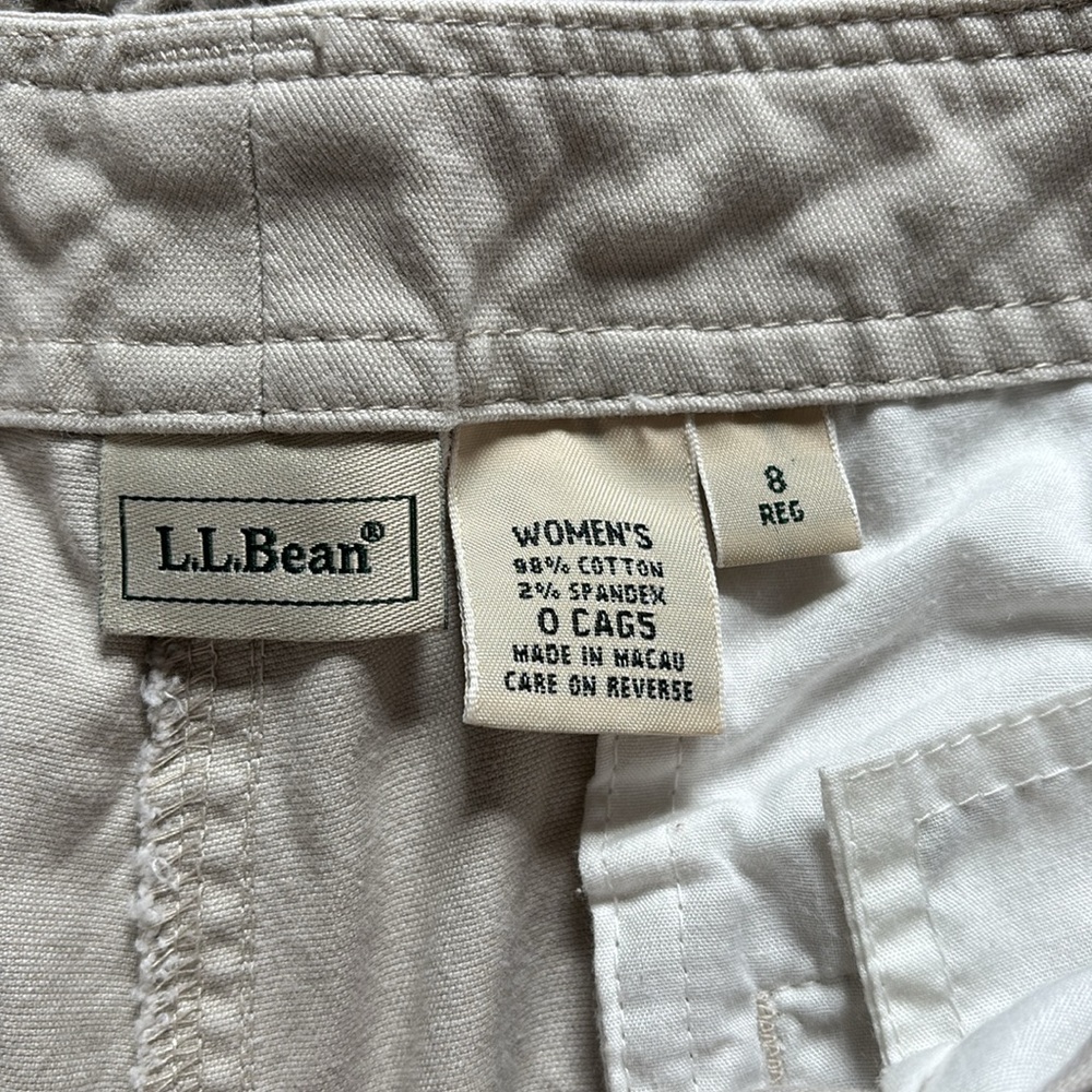L.L. Bean Cream Easy Cotton Chino Pants - Picture 6 of 13